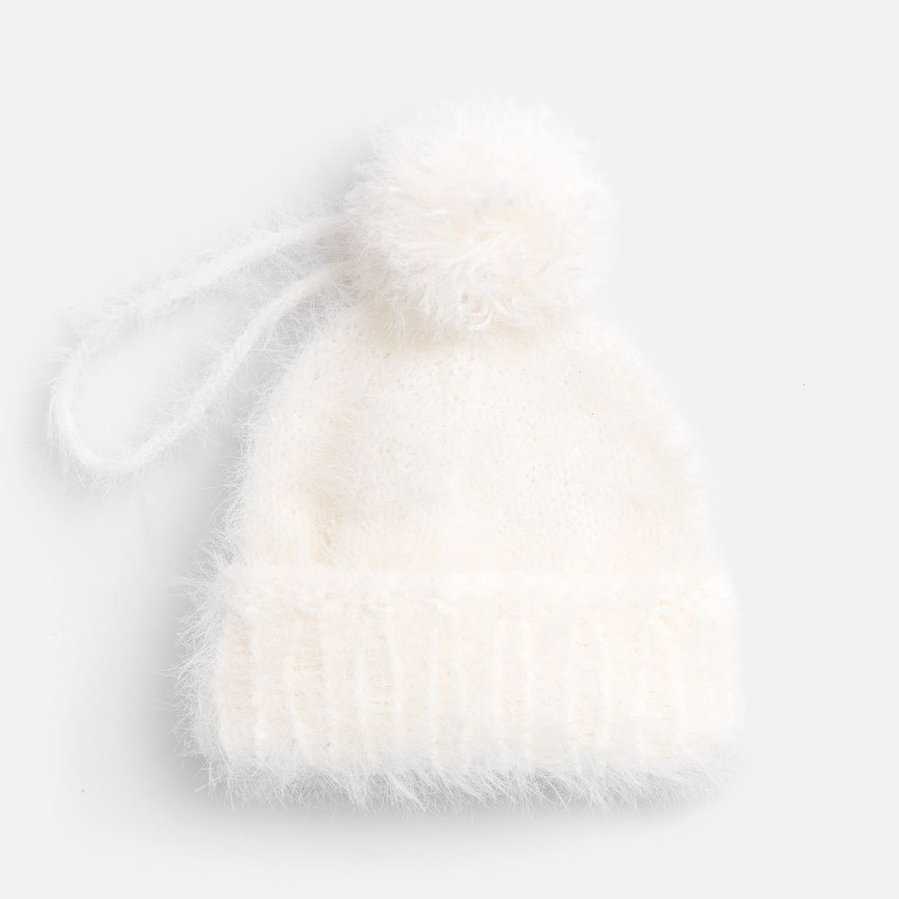 Подвеска на елку «Вьюжка», шапочка, белая с логотипом