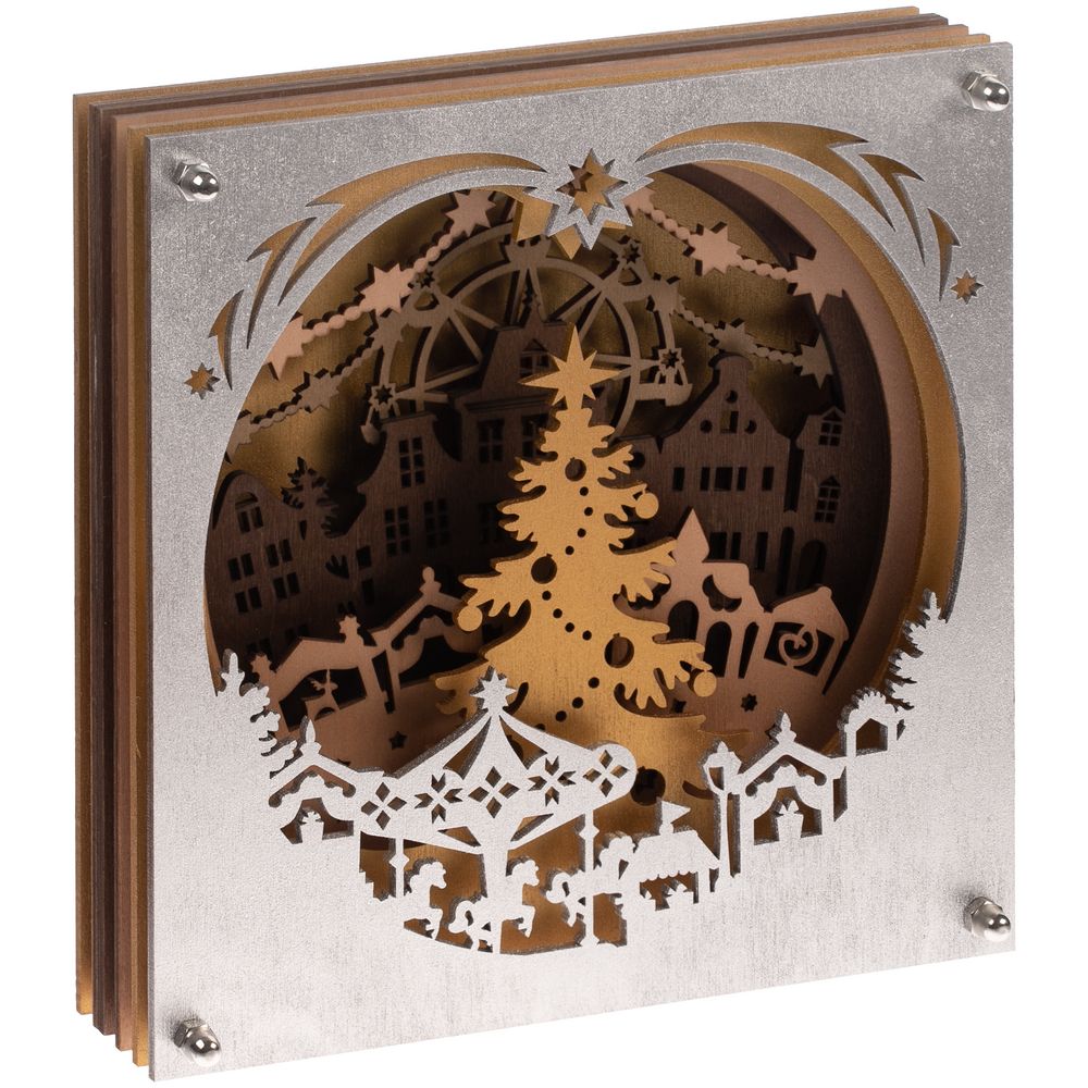 Светильник Merry Christmas с логотипом