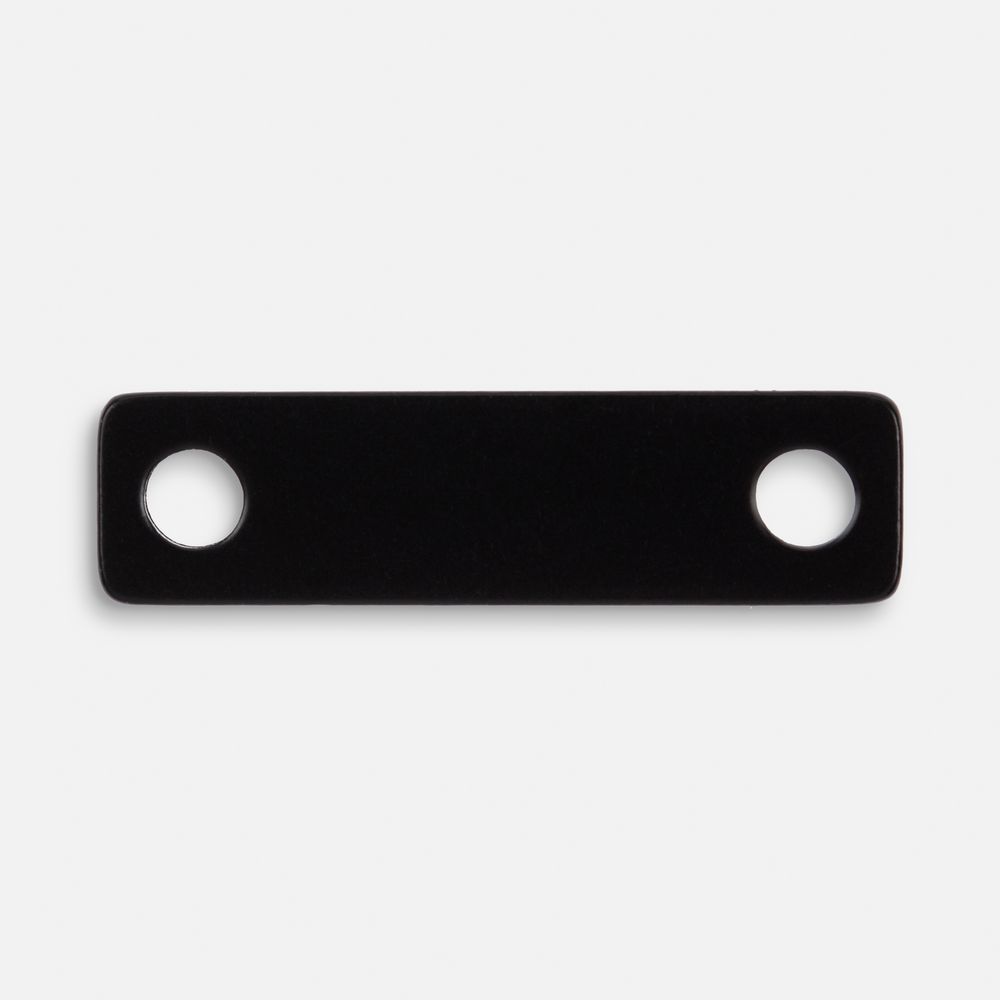 Шильдик металлический Alfa Liten, черный с логотипом