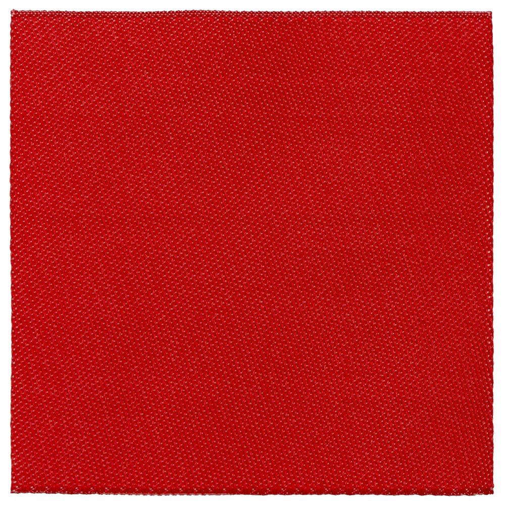 Лейбл тканевый Epsilon, L, красный с логотипом