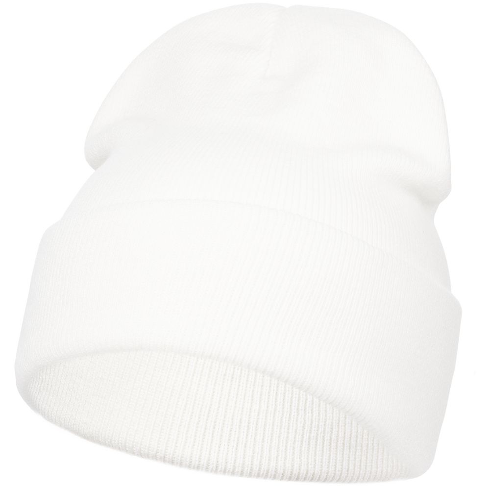 Шапка Urban Flow, молочно-белая с логотипом