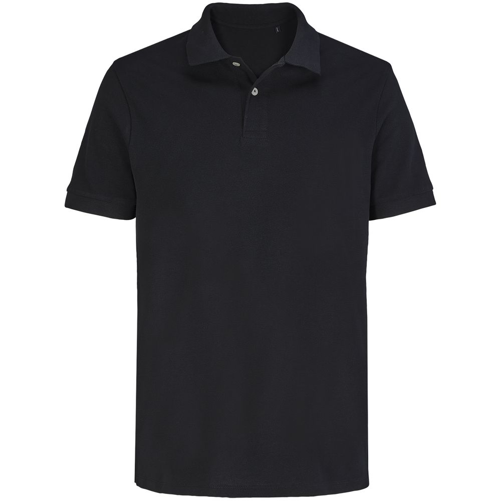 Рубашка поло унисекс Pacific, черная с логотипом