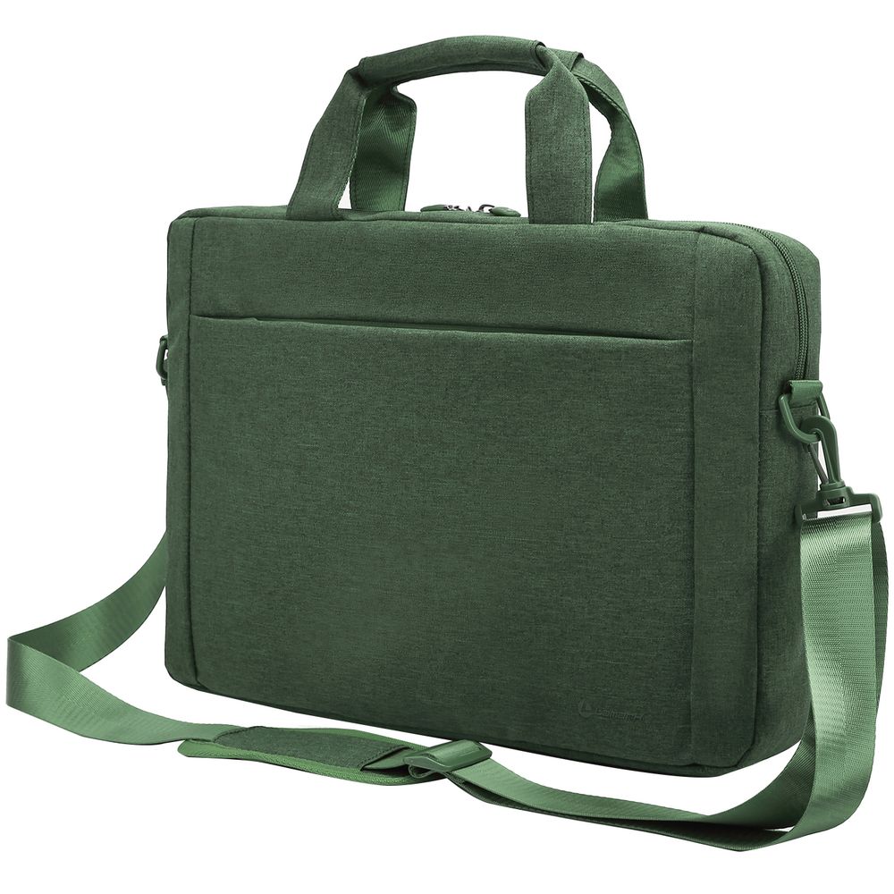 Сумка для ноутбука L225, зеленая с логотипом
