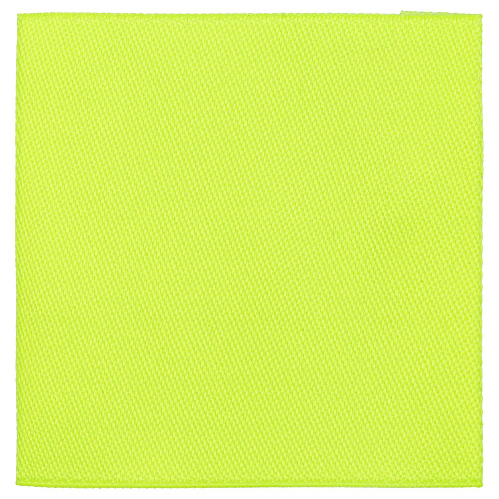 Лейбл тканевый Epsilon, L, желтый неон с логотипом