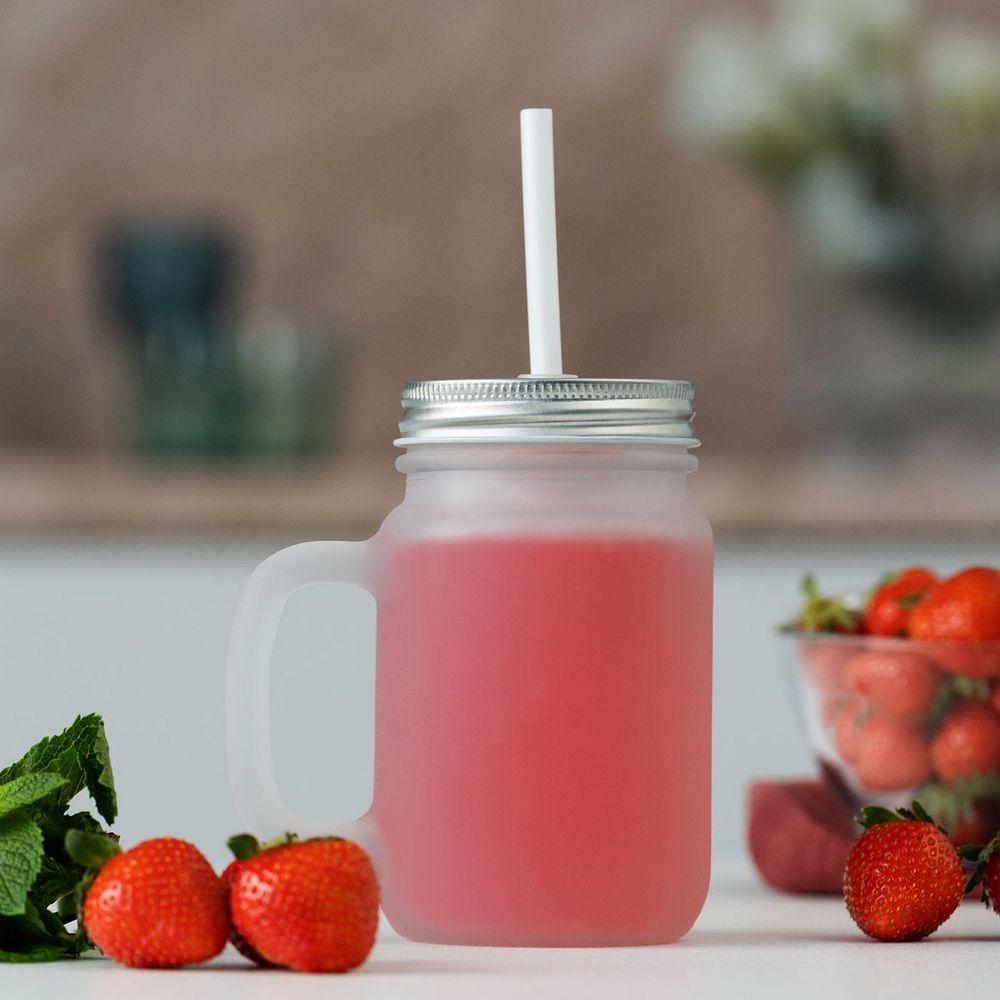 Банка для коктейлей Shake It Baby под сублимацию, матовая с логотипом