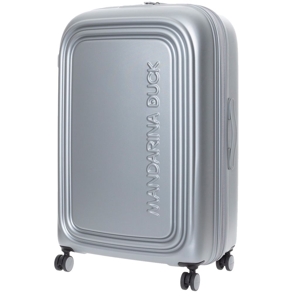 Чемодан Logoduck XL, серебристый с логотипом