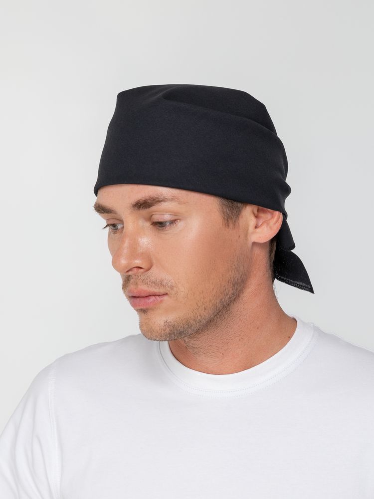 Бандана Overhead, черная с логотипом