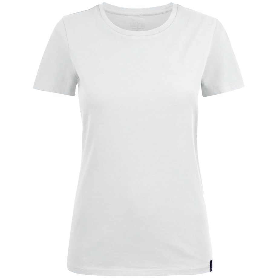 Футболка женская Ladies American U, белая с логотипом