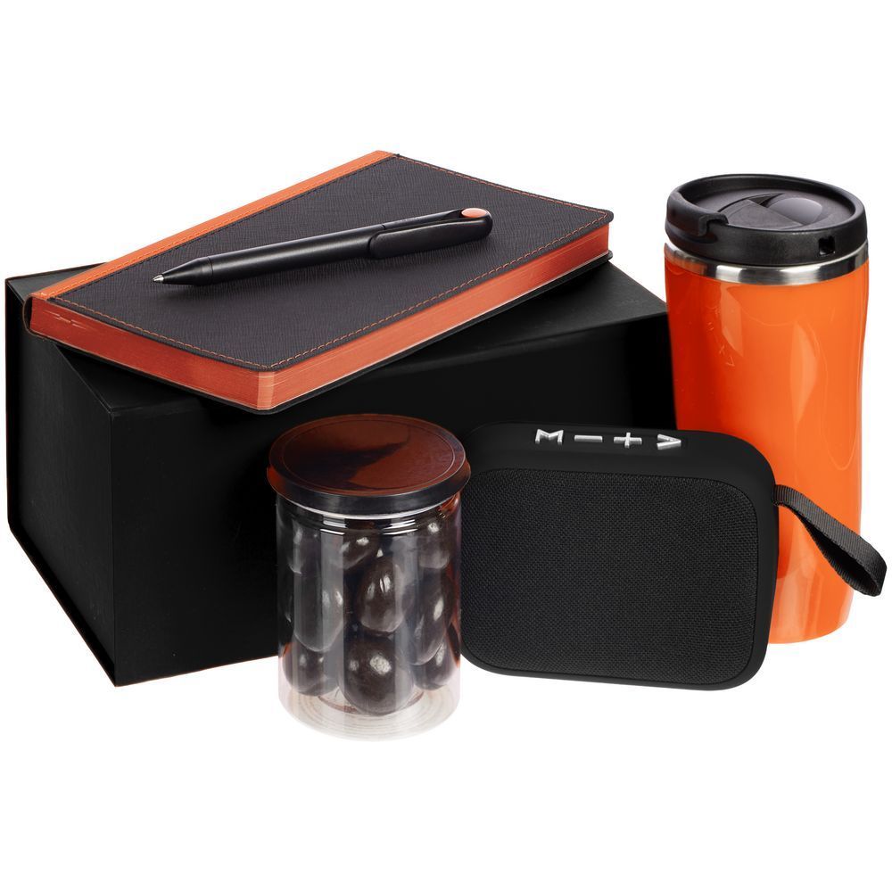 Набор Nice Twice Underway, черный с оранжевым с логотипом