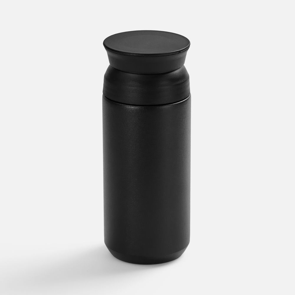 Термостакан Bau с ситечком, черный с логотипом