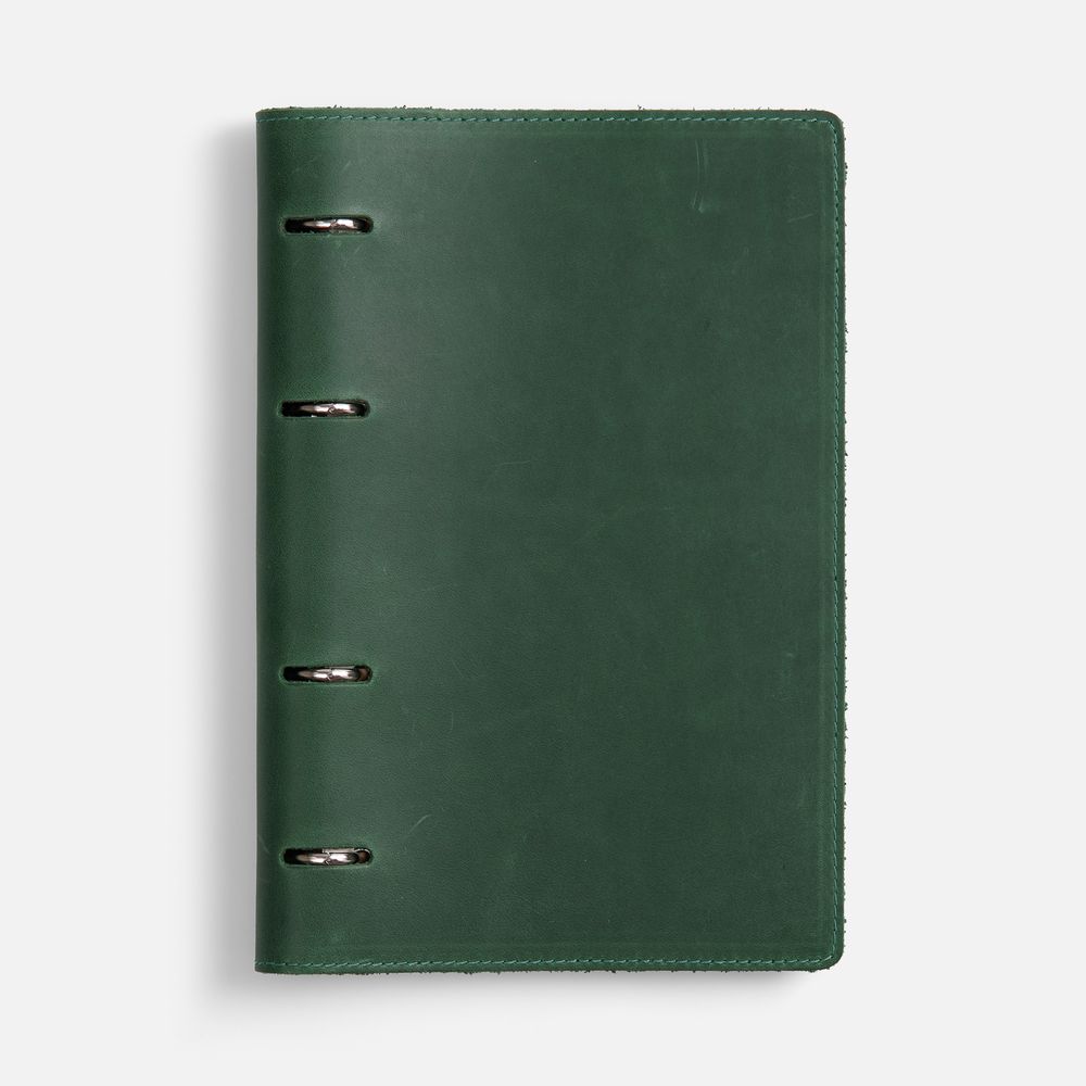 Ежедневник inStream, недатированный, зеленый с логотипом