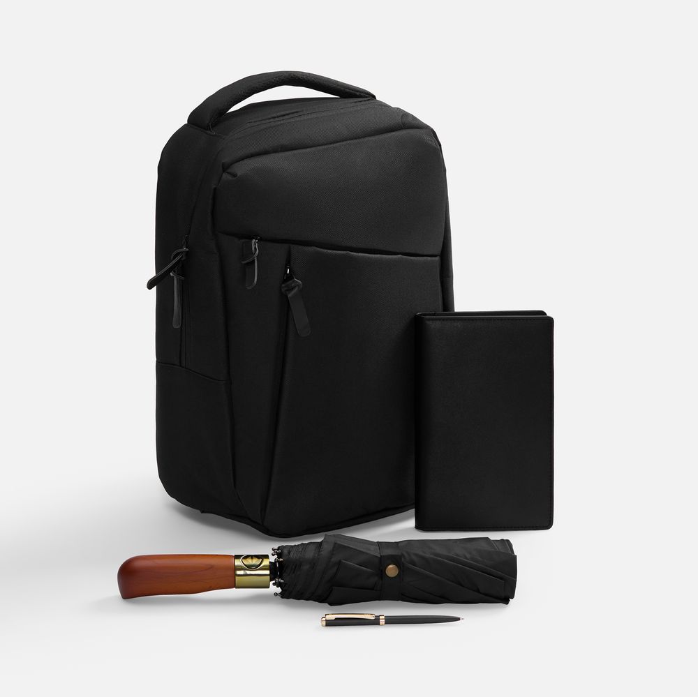 Набор Remini Travel, черный с логотипом