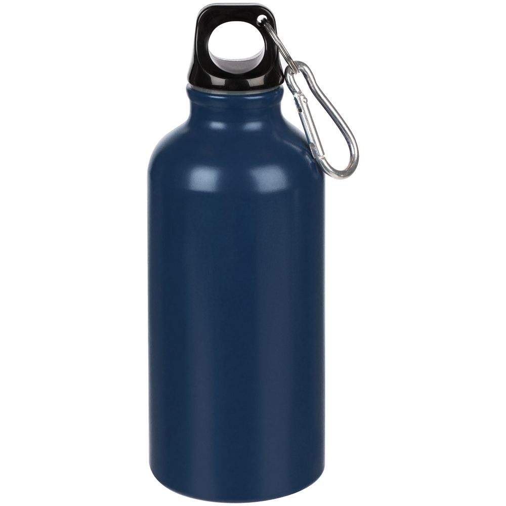 Бутылка для воды Funrun 400, темно-синяя с логотипом