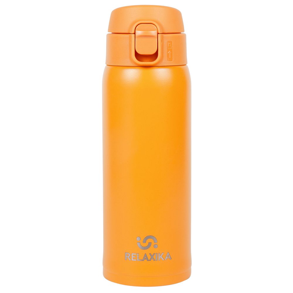 Термокружка Relaxika, желтый с логотипом