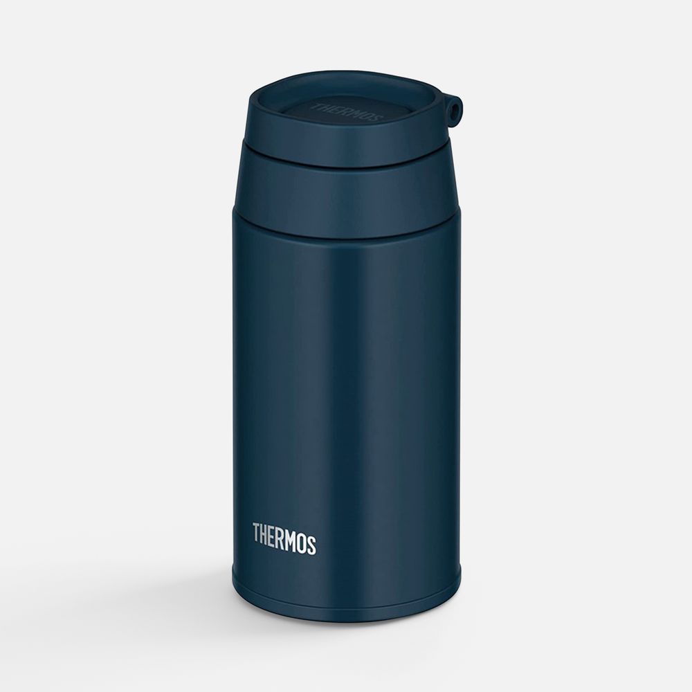 Термобутылка JOO 380, синяя (индиго) с логотипом