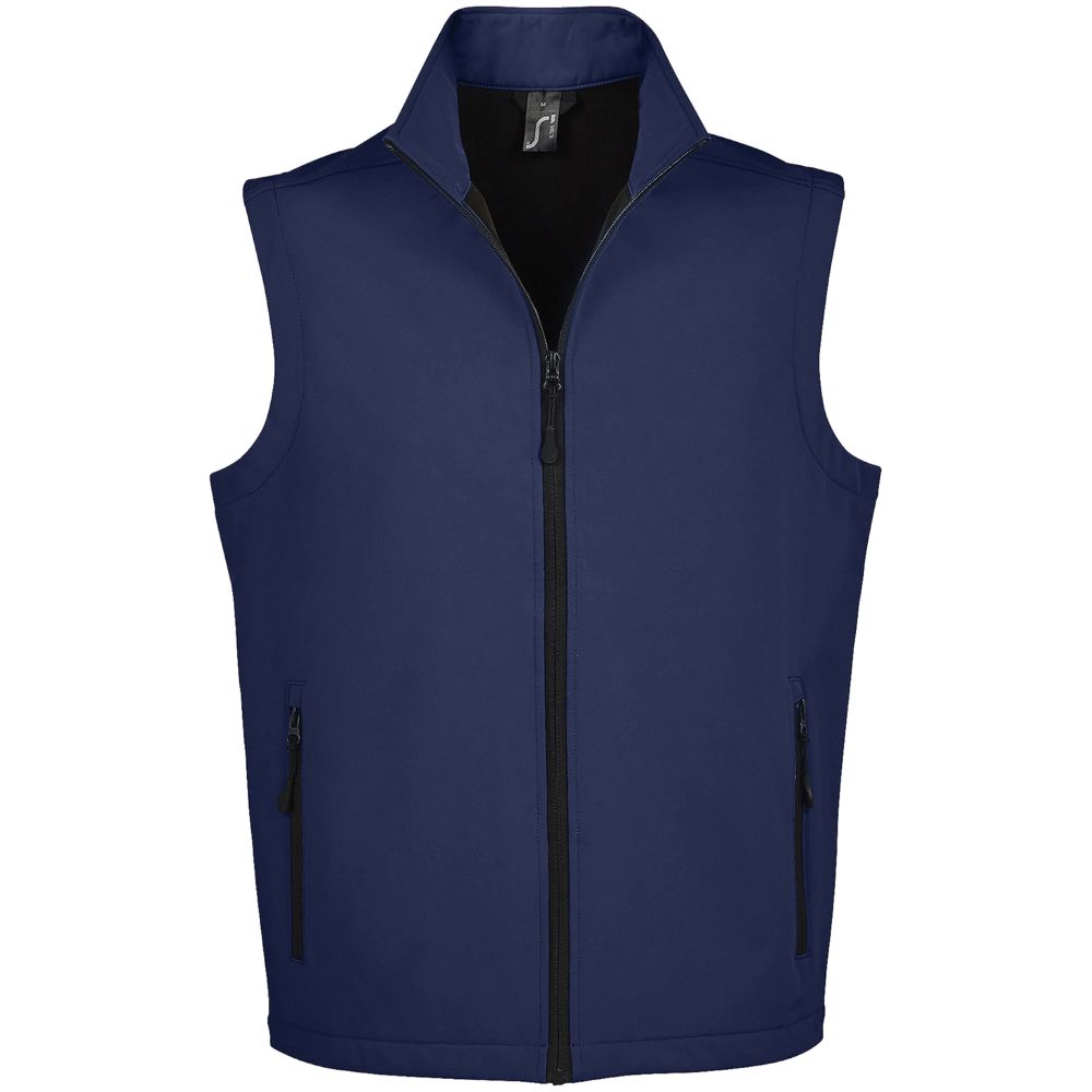 Жилет мужской Race BW Men, кобальт (темно-синий) с логотипом