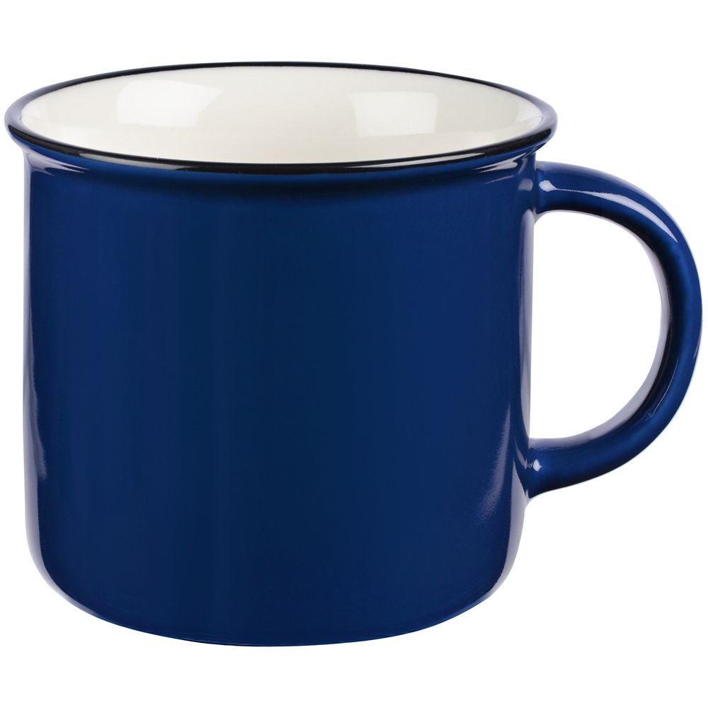 Кружка Dacha, большая, синяя с логотипом