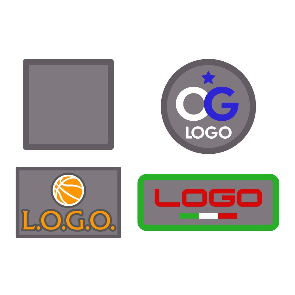 Шеврон из габардина Gabo S, серый с логотипом