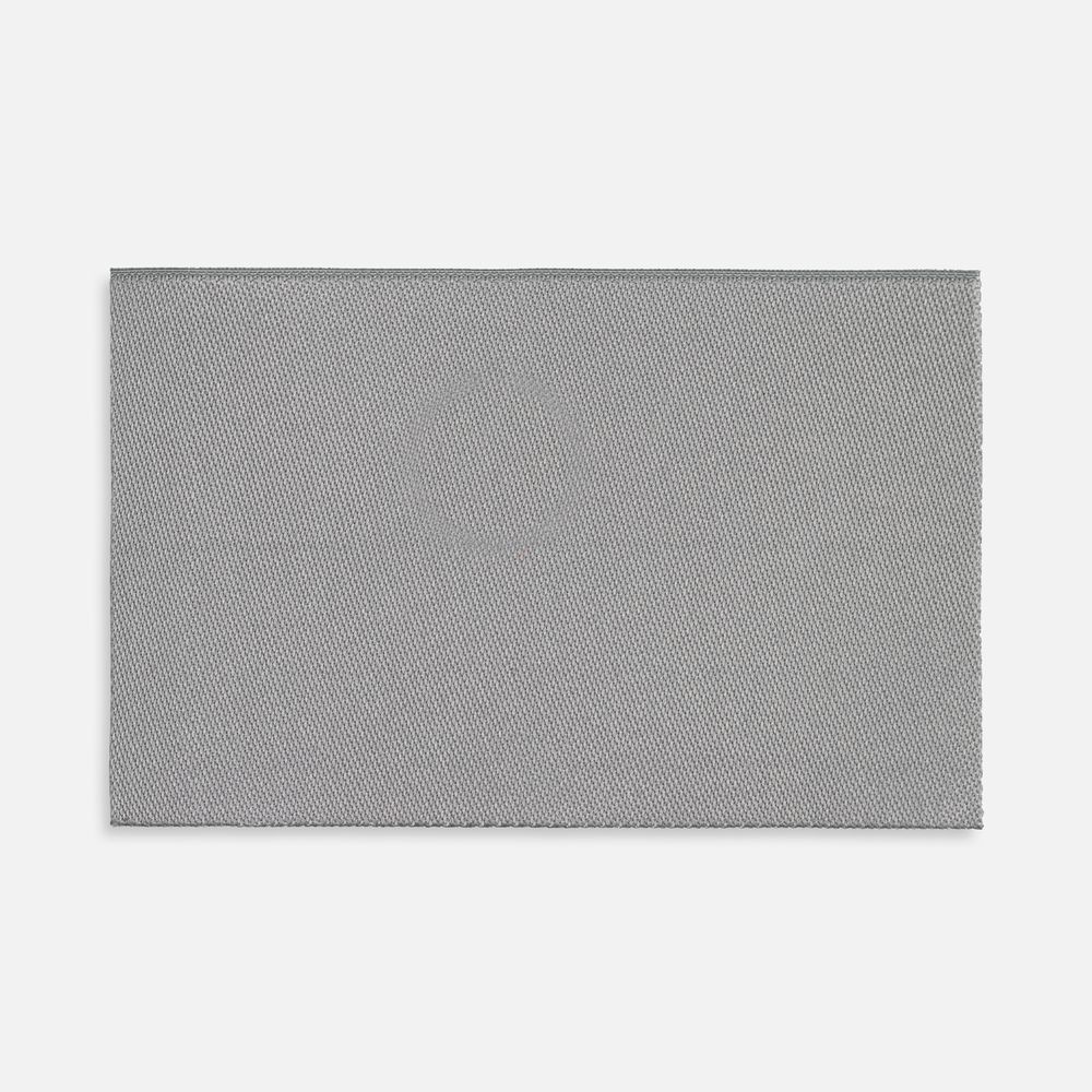 Лейбл тканевый Epsilon, XL, серый с логотипом