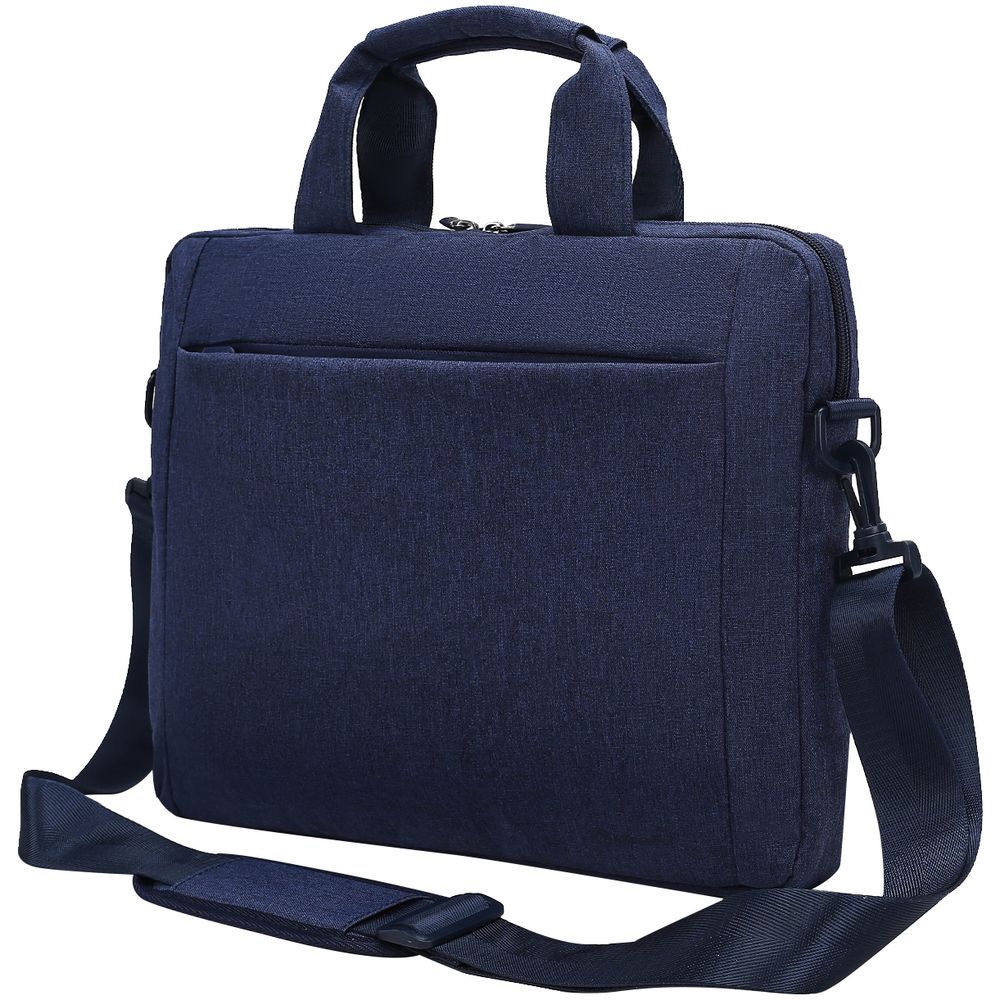 Сумка для ноутбука L224, синяя с логотипом