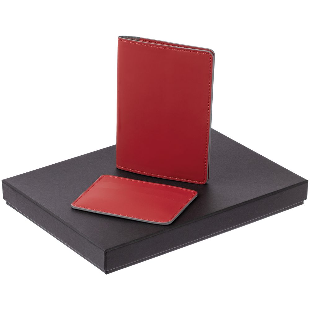 Набор Shall Simple, красный с логотипом