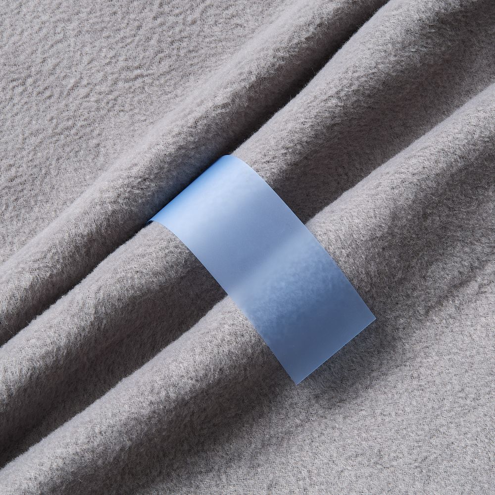 Лента силиконовая Biguna 35 S, прозрачная голубая, 20 см с логотипом