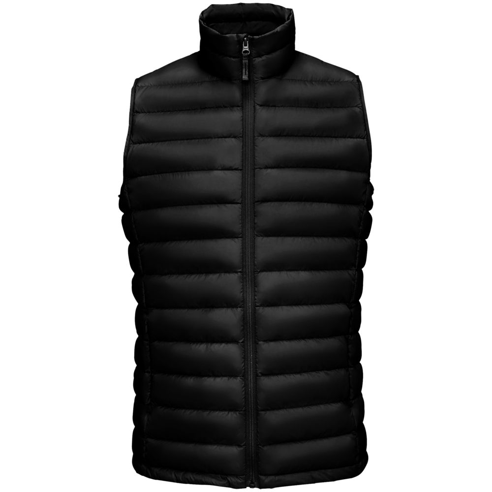 Жилет мужской Wilson BW Men, черный с логотипом