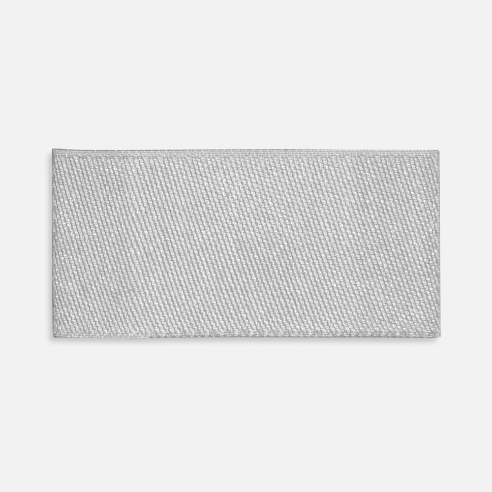 Лейбл тканевый Epsilon, XXS, светло-серый с логотипом