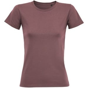 Футболка женская Regent Fit Women, пыльно-розовая с логотипом
