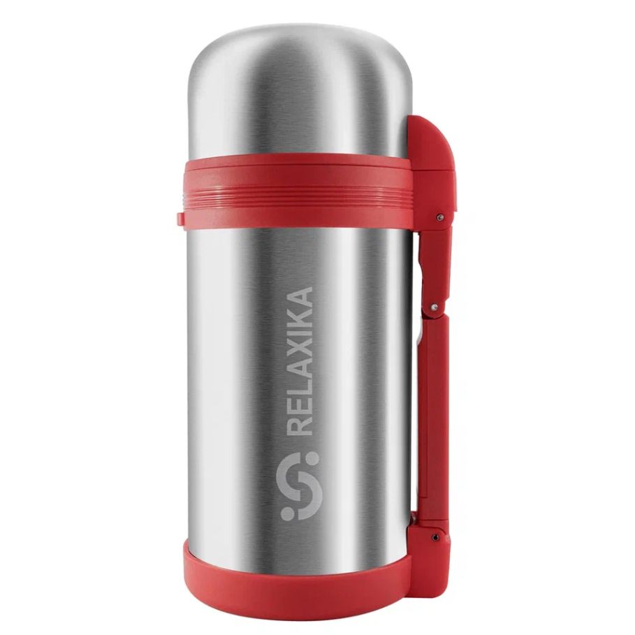 Термос для еды и напитков Relaxika 1200, стальной с логотипом