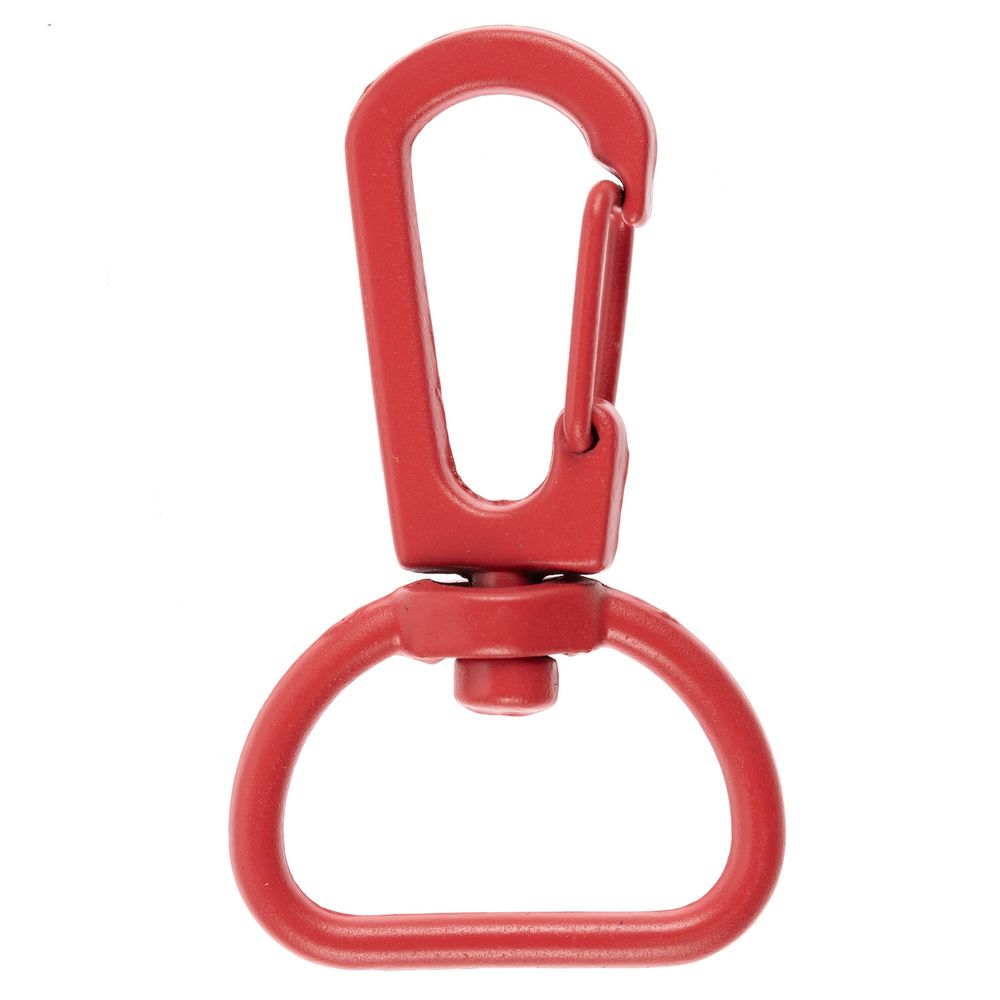 Застежка-карабин Snap Hook, M, красная с логотипом