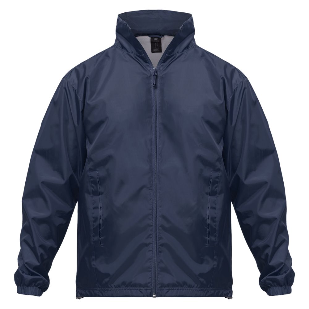 Ветровка ID.601 темно-синяя с логотипом