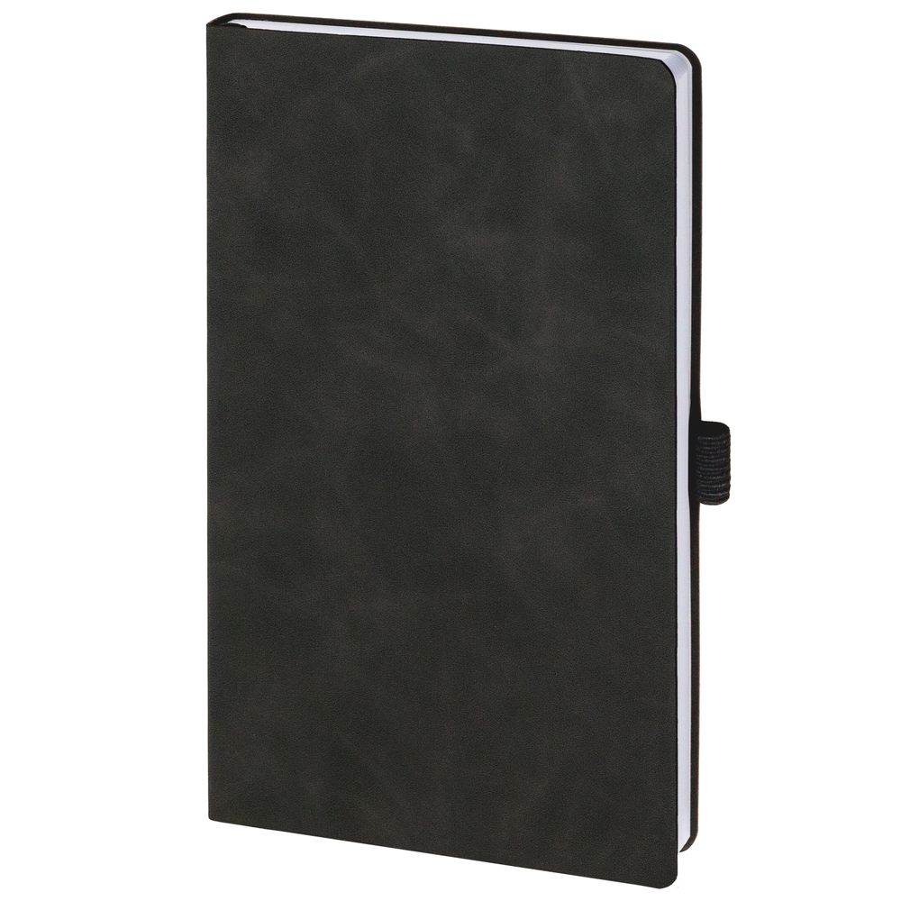 Ежедневник Nubuck Touch, недатированный, черный с логотипом