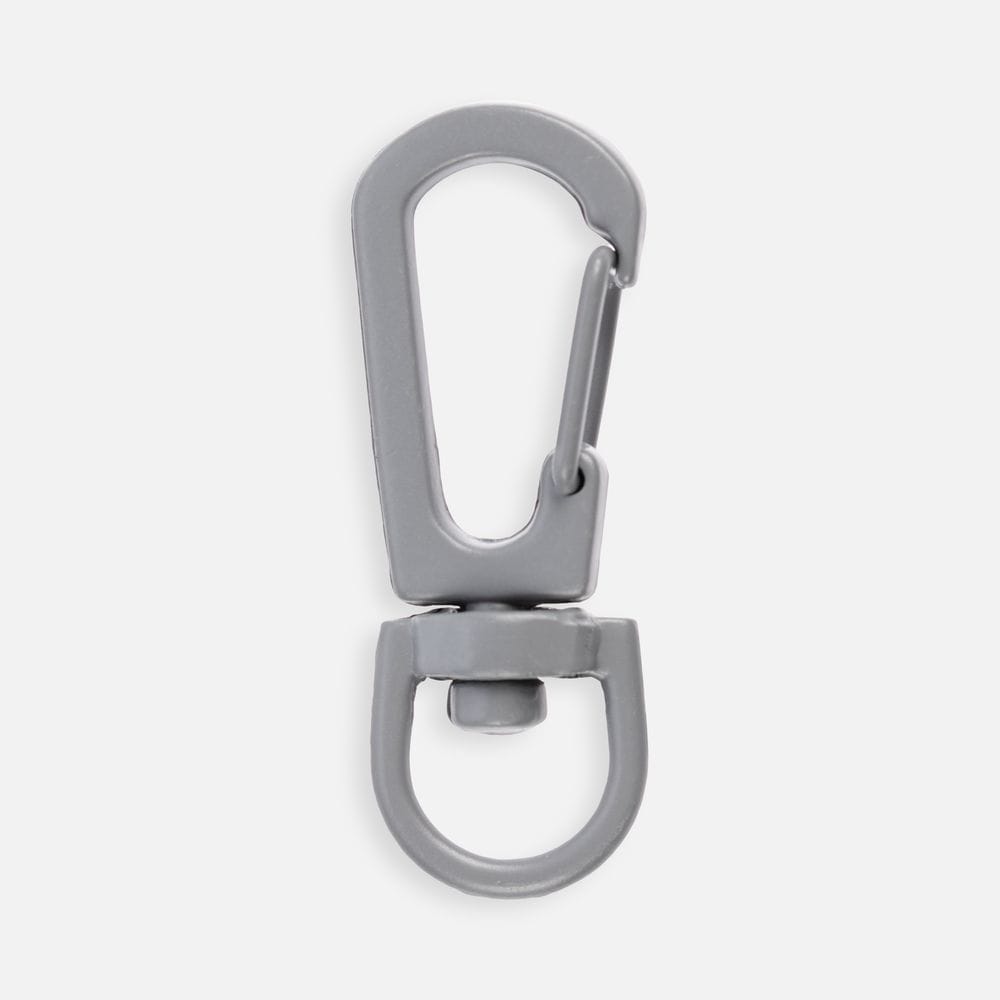 Застежка-карабин Snap Hook, S, серая с логотипом