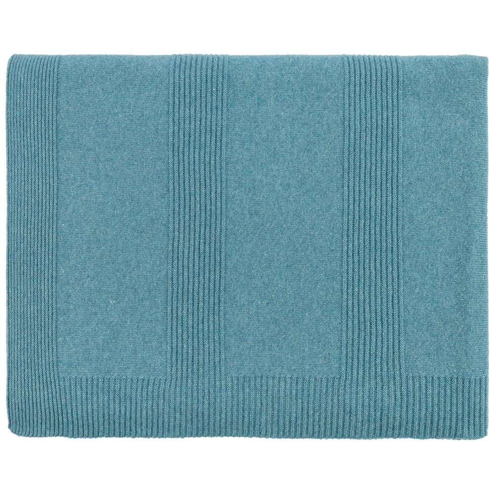 Плед-Палантин Territ, светло-бирюзовый с логотипом