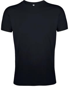 Футболка мужская Regent Fit 150, черная с логотипом