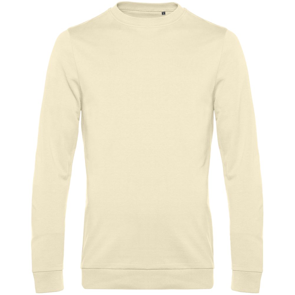 Свитшот унисекс Set In, светло-желтый с логотипом