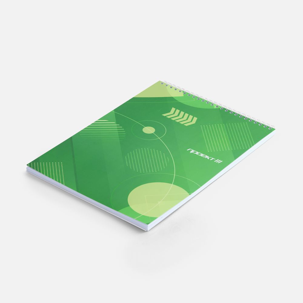 Блокнот на заказ Sketch Print M, в клетку с логотипом