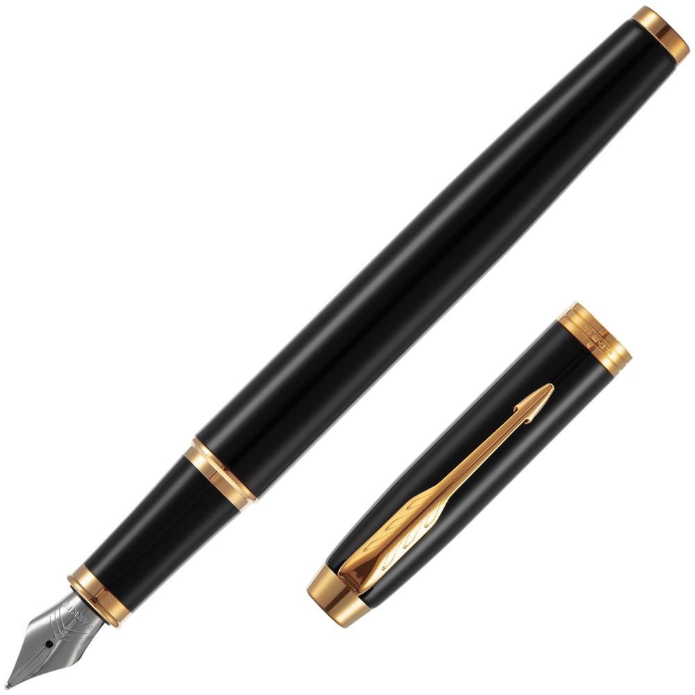 Ручка перьевая Parker IM Black GT с логотипом