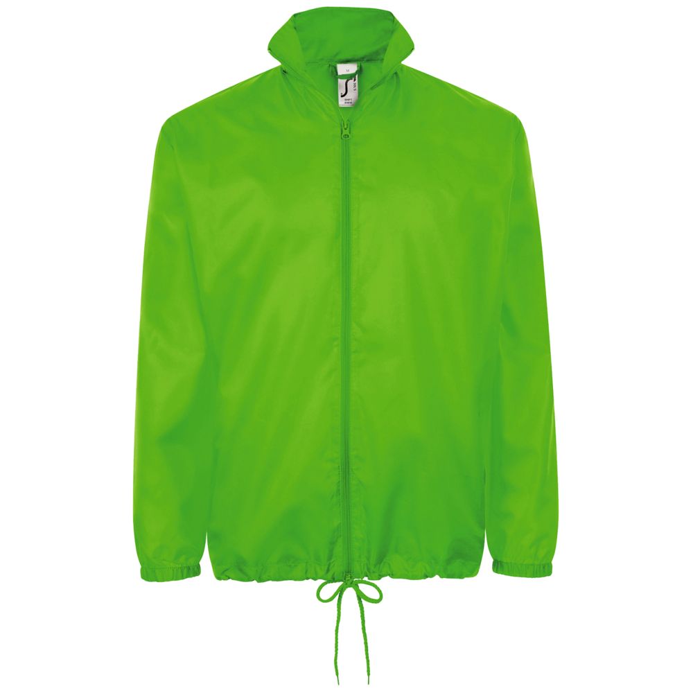 Ветровка унисекс Shift, зеленое яблоко с логотипом