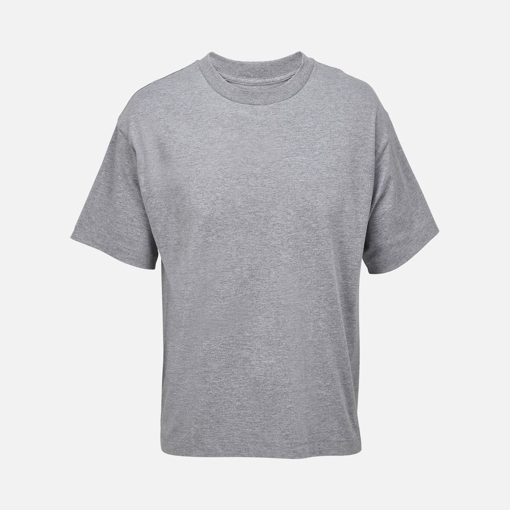 Футболка оверсайз унисекс Legacy, серый меланж с логотипом