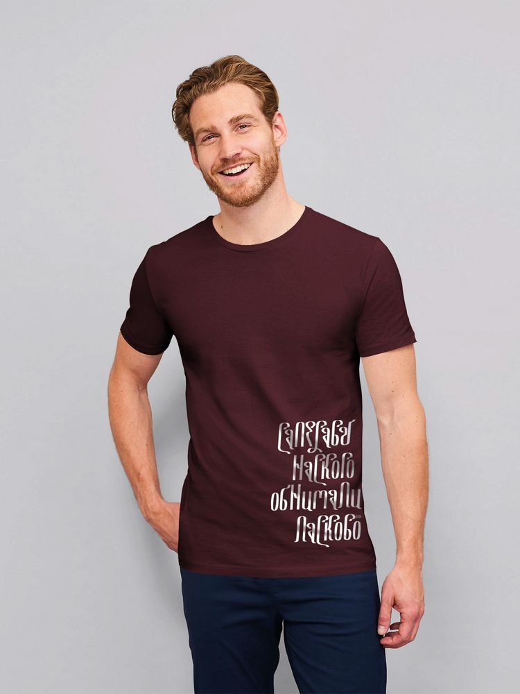 Футболка «Саперави», бордовая с логотипом