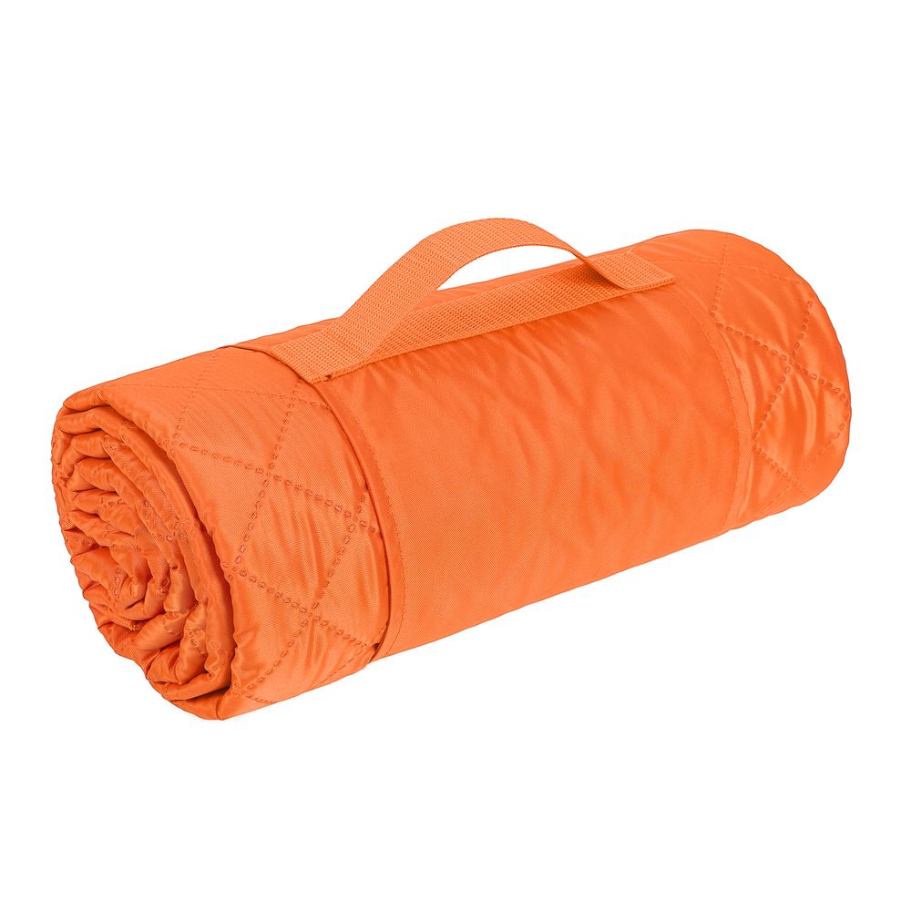 Плед для пикника Comfy, оранжевый с логотипом