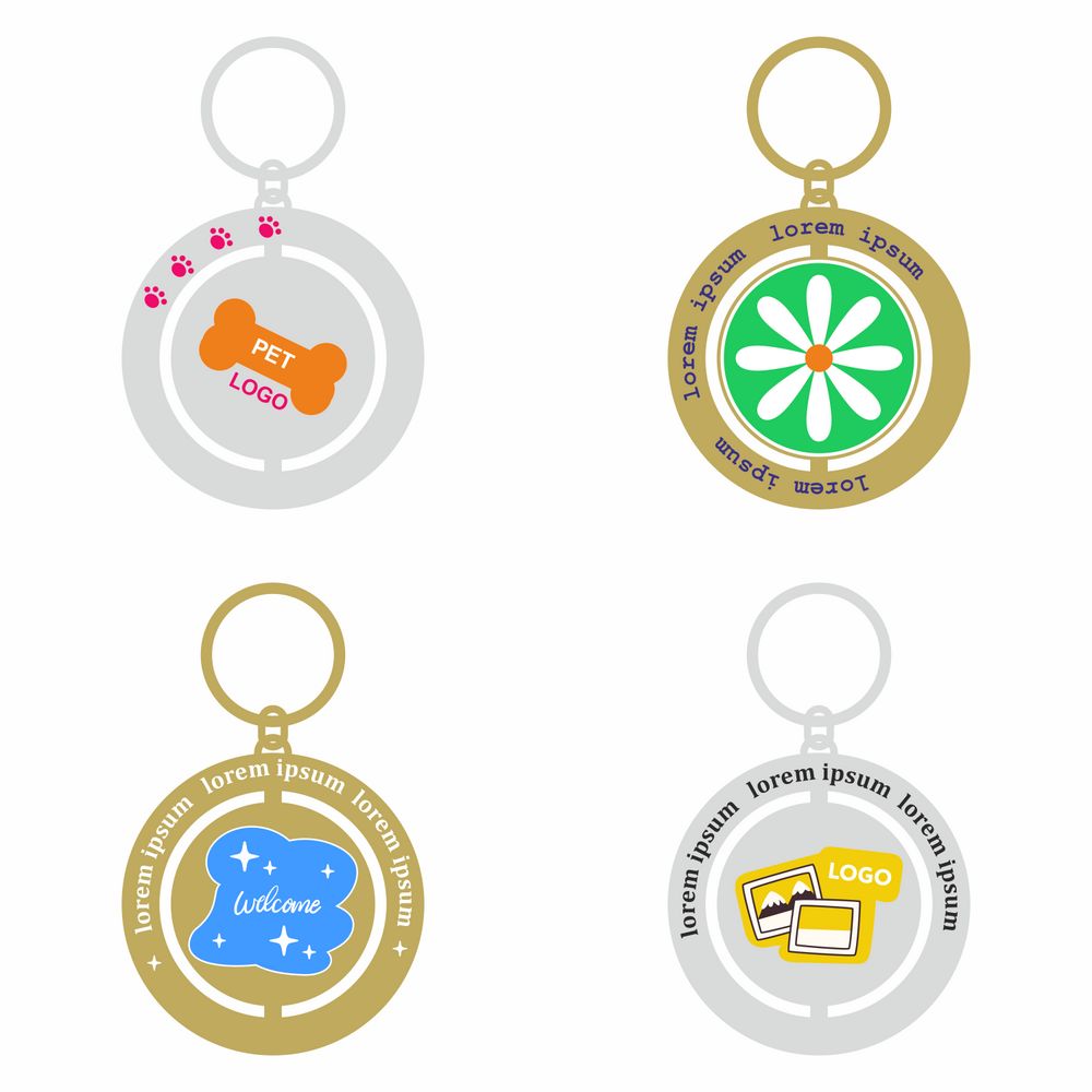 Брелок с поворотным элементом Spin на заказ, доставка ж/д с логотипом