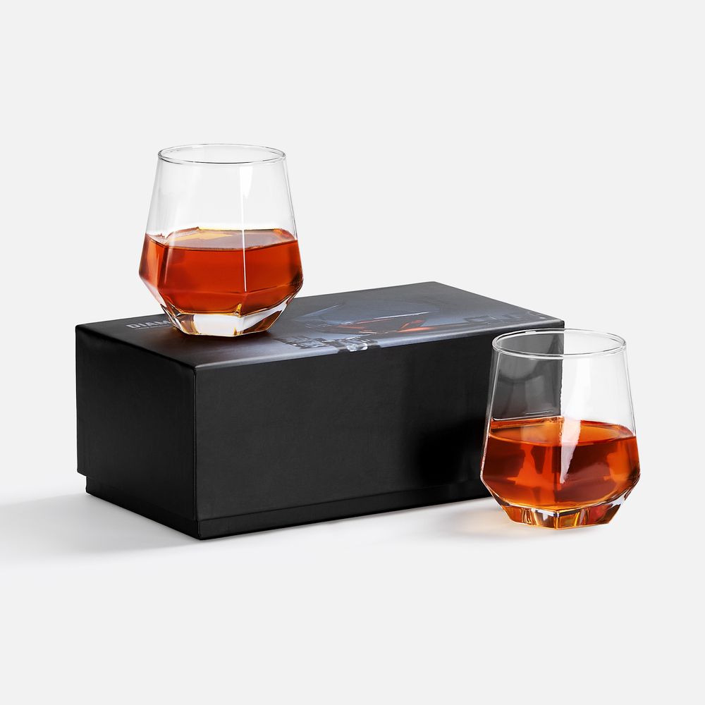 Набор из двух бокалов Diamond Cut с логотипом