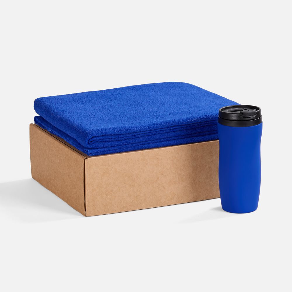 Набор Warm Form, синий с логотипом