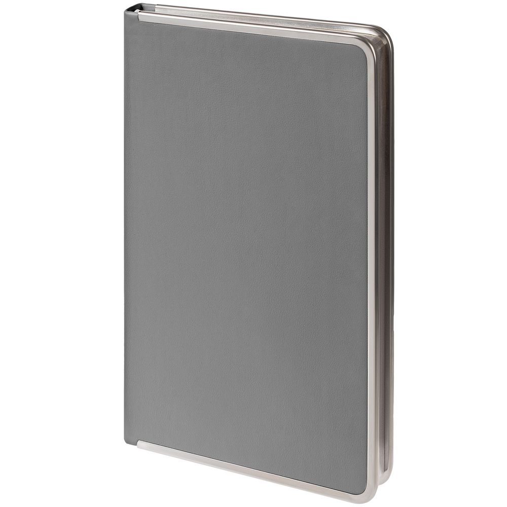 Ежедневник Relax, недатированный, серый с логотипом