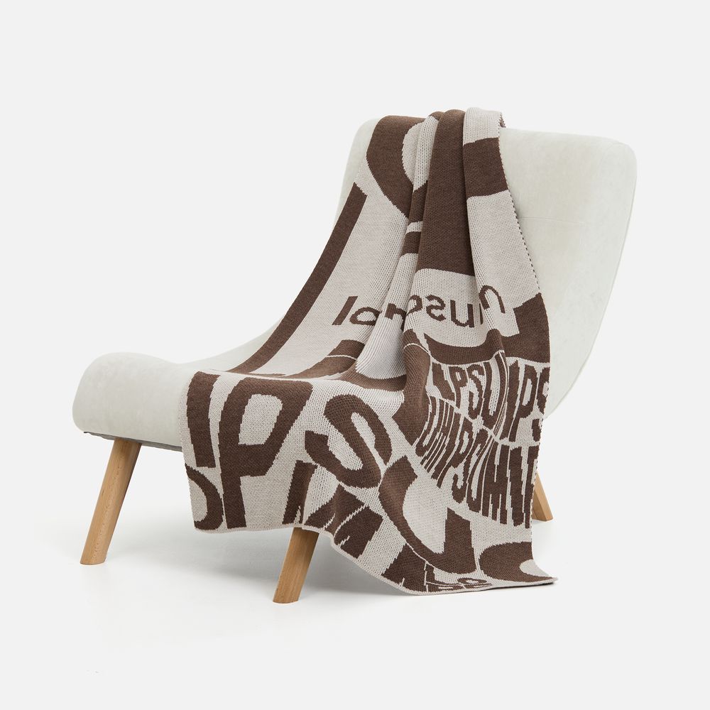 Плед на заказ Tricksy Net Grand Max, 2 цвета, S, акрил с логотипом