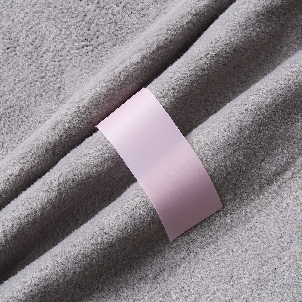 Лента силиконовая Biguna 35 S, прозрачная розовая, 20 см с логотипом