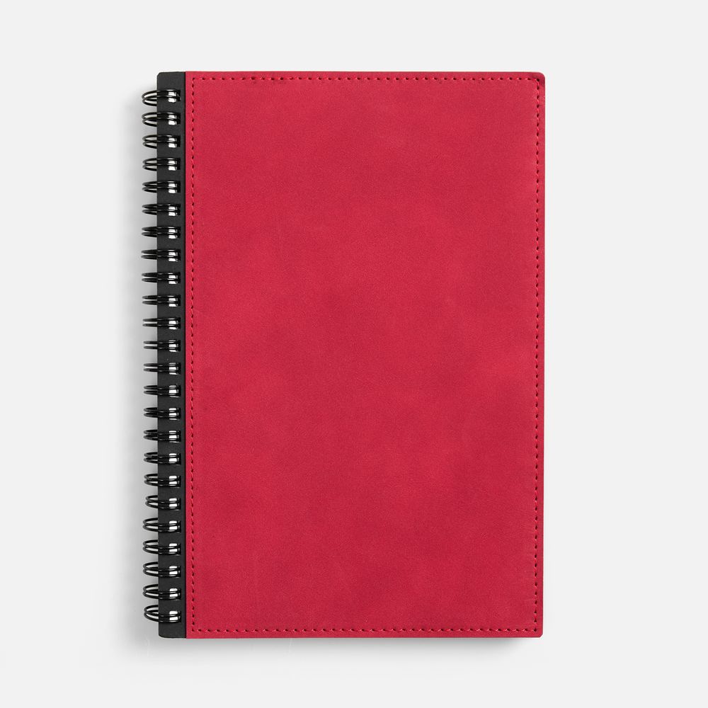 Ежедневник Notera Maxi, недатированный, красный с логотипом